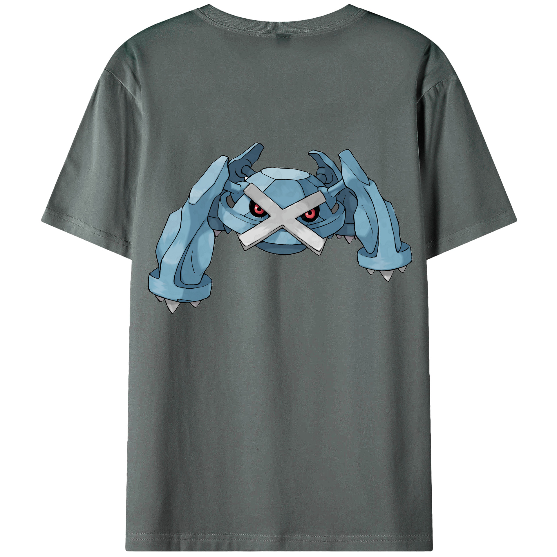 （画像用） ポケットモンスター Pokémon 綿100％ メンズ半袖Tシャツ（バックプリント） 通気性